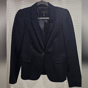 J. Crew Navy Single-Button Women's Blazer